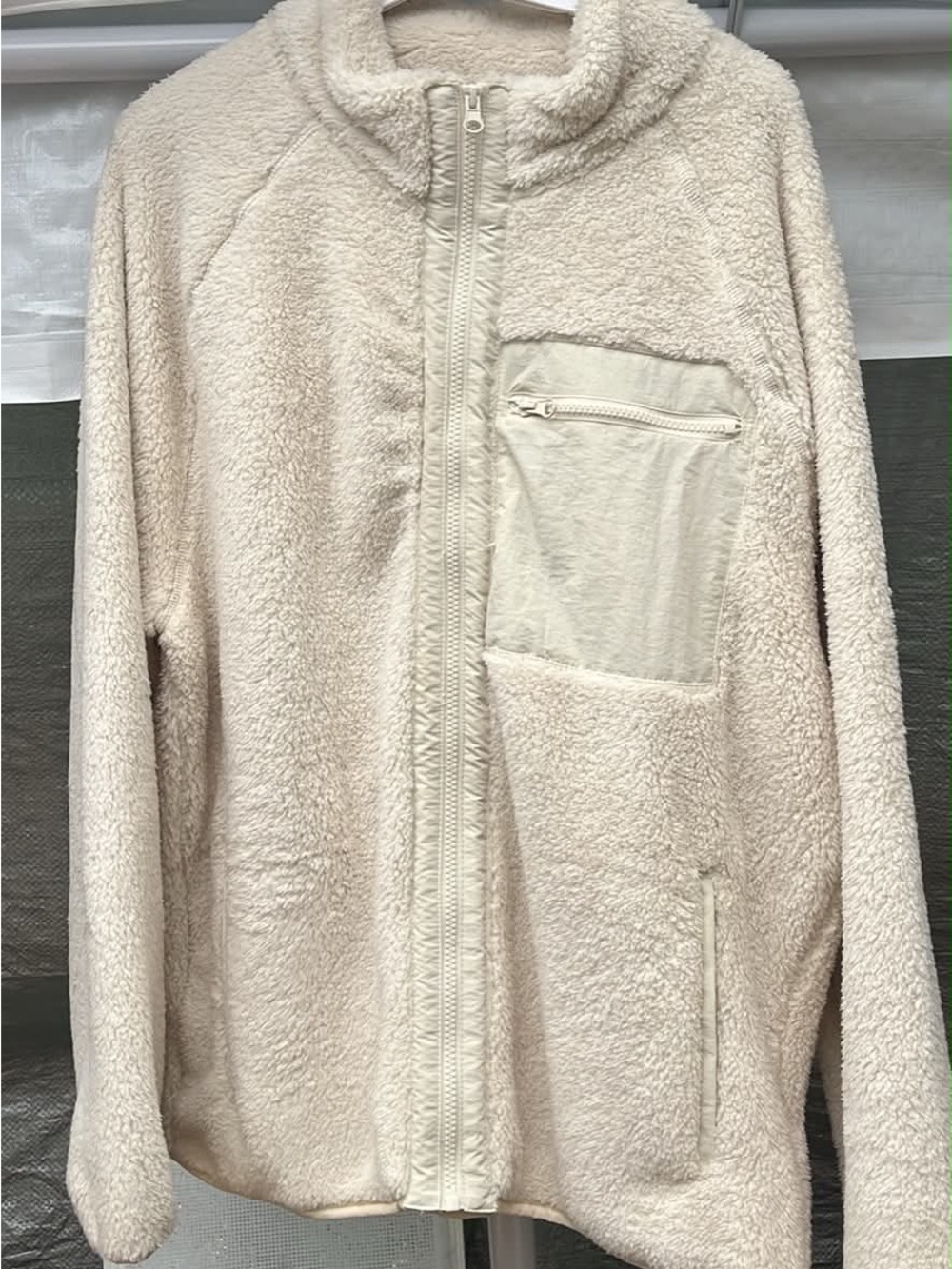 Cozy Cream Sherpa Zip-Up Jacket